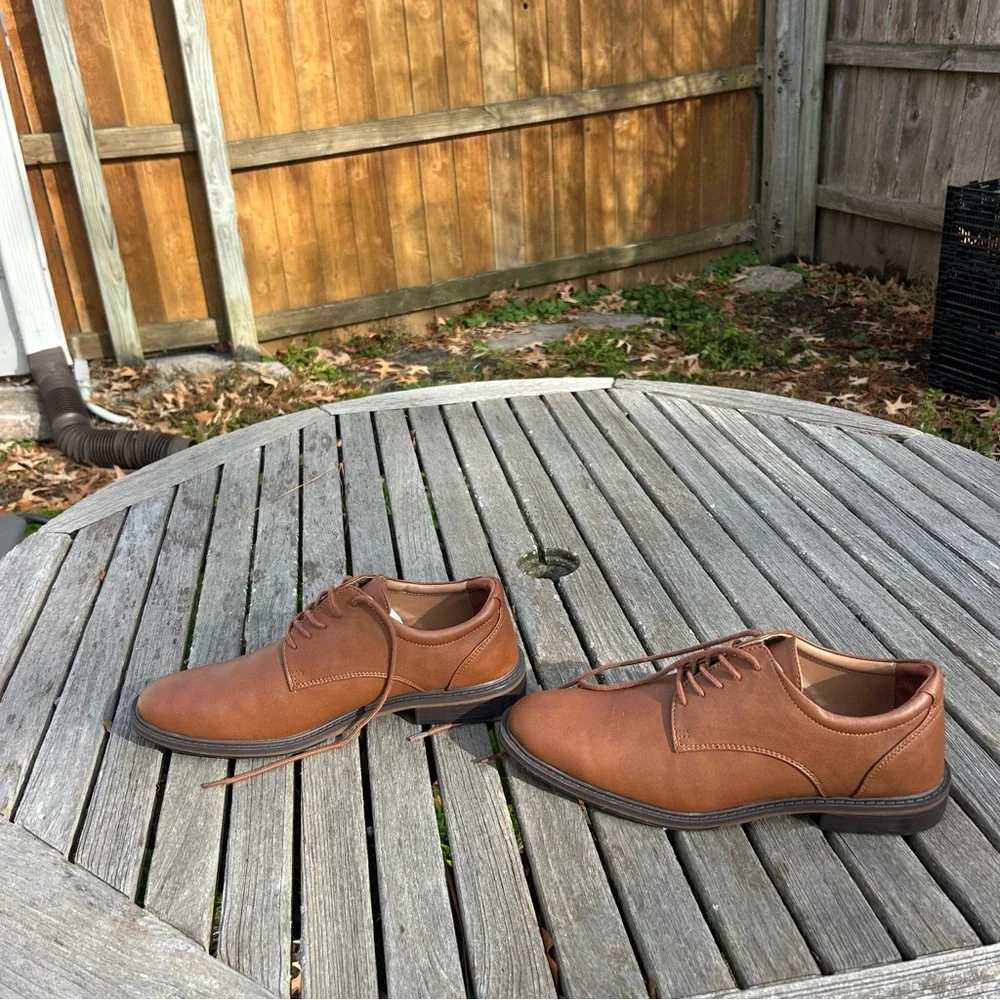 Men's Leo Dress Shoes - Goodfellow & Co‎ size 11 brown work formal winter fall